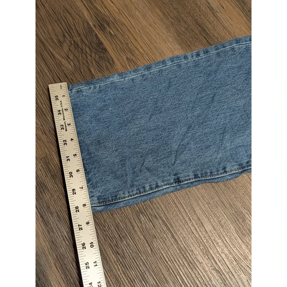 Levis 501 Original Fit Mens Jeans W34 L36 Medium Wash Blue Denim